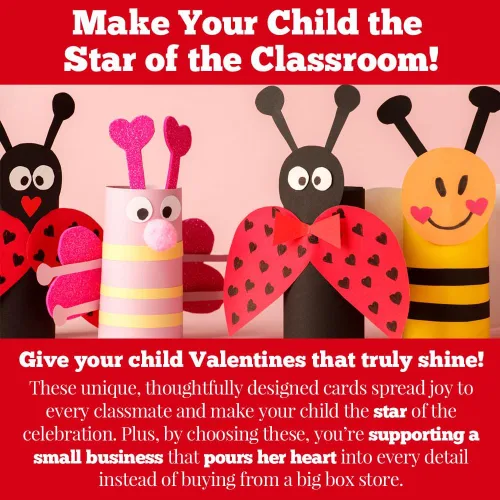 Miniatura 7 de AmandaCreation - Tarjetas para el día de San Valentín con chispas de chocolate con chispas de chocolate para regalar a amigos y compañeros de clase