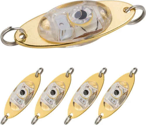 Miniatura 10 de Dr.Fish - Luz de LED señuelo para peces de agua salada y agua dulce. Señuelo de pesca surtido para atraer fletán, róbalo. Para pesca desde la orilla