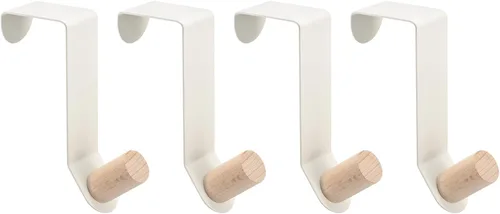 Miniatura 10 de uxcell Ganchos para colgar sobre la puerta, 4 unidades, ganchos individuales para colgar ropa, sombreros, toallas (azul)