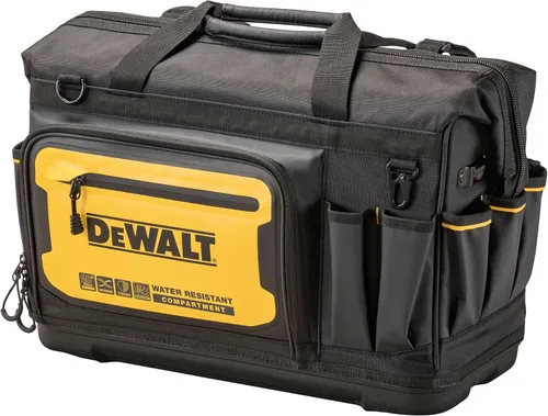 Miniatura 8 de DEWALT Bolsa de herramientas, resistente al agua, fondo duro, 20 pulgadas, bolsa de herramientas profesional con organización (DWST560104)