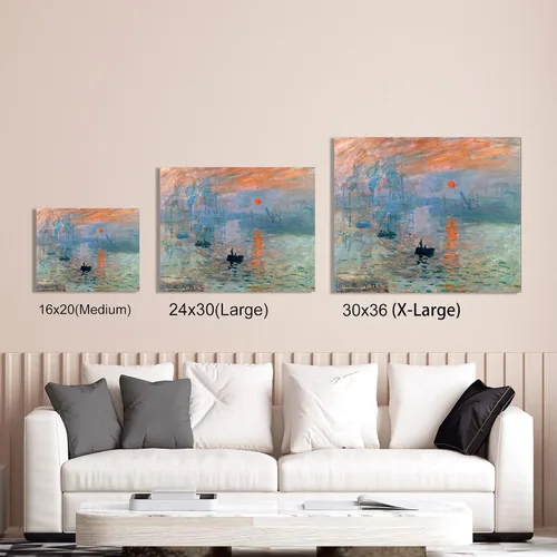 Miniatura 25 de A&T ARTWORK Campo de trigo con cipreses de Van Gogh Las reproducciones de arte clásico mundial, impresiones en lienzo giclée para decoración