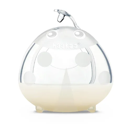 Miniatura 11 de Haakaa Ladybug - Colector de leche materna – 1 taza de lactancia de silicona, protector de mama reutilizable y receptor de leche para madres que