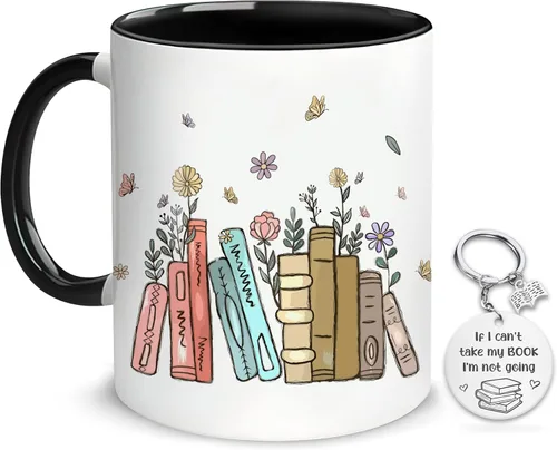 Miniatura 7 de Hyturtle Regalos Personalizados para Amantes de los Libros - Solo una Chica que Ama los Libros Taza de Café Personalizada de Cerámica 11oz - Regalos