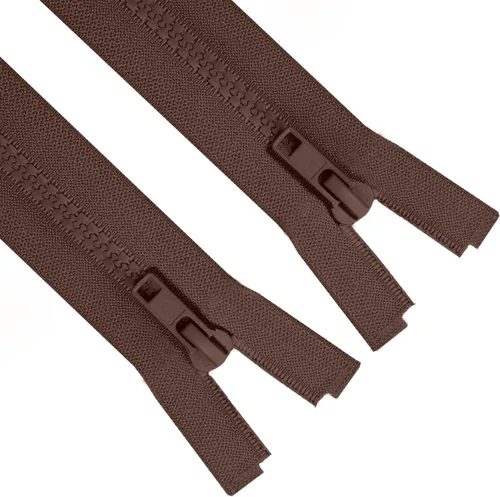 Miniatura 13 de Sawoake 2PCS #5 5 Inch Separating Jacket Zippers for Sewing Coats Jacket Zipper Beige Molded Plastic Zippers Bulk Tailor DIY Sewing Tools for