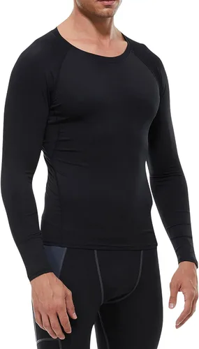 Miniatura 5 de Camisetas deportivas de manga larga de compresión para hombre paquete de 3