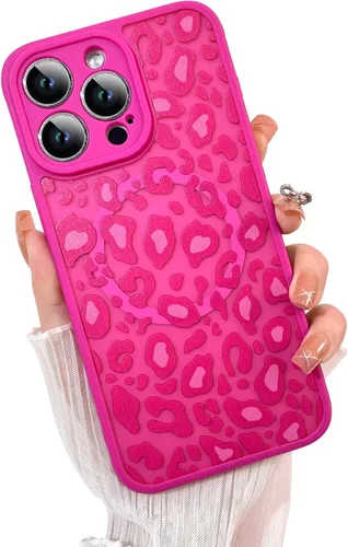 Miniatura 81 de KANGHAR - Funda para iPhone 11 [Compatible con Magsafe] Patrón estampado de leopardo Lindo guepardo Funda protectora magnética para niñas, mujeres