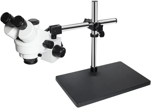 Miniatura 4 de Kit de accesorios para microscopios 3.5X-90X Soporte de brazo doble Simul Focal Trinocular Estéreo Microscopio 38MP H_D Digital USB Microscopio VGA