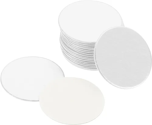 Miniatura 6 de PATIKIL Revestimiento de tapa de papel de aluminio de 0.709 in/0.7 pulgadas, 100 revestimientos de sellado térmico resistentes por inducción
