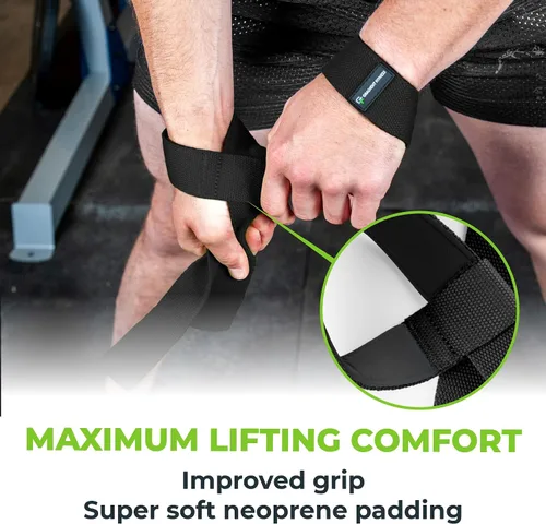 Miniatura 5 de Gradient Fitness Correas de levantamiento Correas de muñeca para levantamiento de pesas, correas de levantamiento de pesas, correas