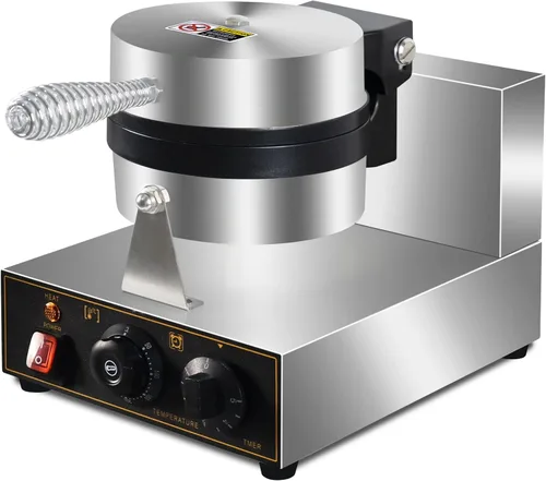 Miniatura 9 de Máquina de hamburguesas UFO de helado de 1300W, waflera de hamburguesa, máquina de sándwich de hamburguesa Máquina de gofres de prensa Panini