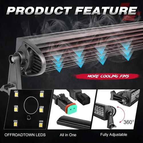 Miniatura 3 de Barra de luz LED de cuatro filas