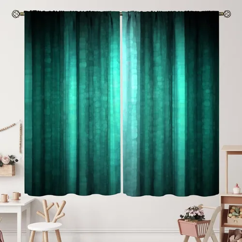 Miniatura 9 de Cortinas negras y grises con textura de vidrio fresco, abstracto, moderno, elegante, con bolsillo para barra, cortinas opacas para dormitorio, sala