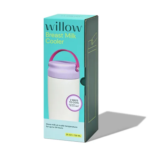 Miniatura 8 de Willow - Enfriador portátil de leche materna de 25 onzas - Mantiene la leche materna fría durante 24 horas - Acero inoxidable - Uso con bolsa