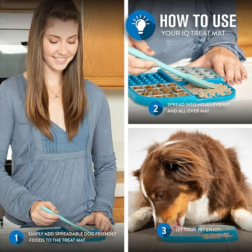 Miniatura 3 de Hyper Pet IQ Treat Lick Mat para perros y gatos Alimentador lento para perros y gatos y juguete de enriquecimiento Fabricado en Estados Unidos