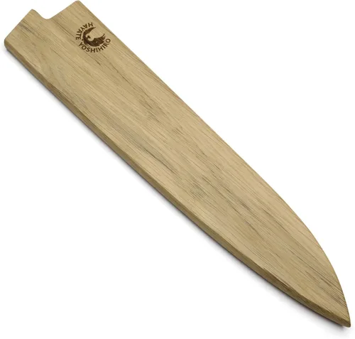 Miniatura 11 de Yoshihiro Protector magnético de hoja de madera de roble Saya para cuchillo Gyuto 7 IN (7.087 in)