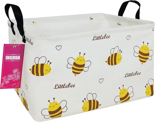 Miniatura 19 de Cesta de Almacenamiento Rectangular Organizador de Tela para Juguetes, Libros, Ropa, Regalos, Mascotas - Perfecto para Hogar, Oficina, Guardería