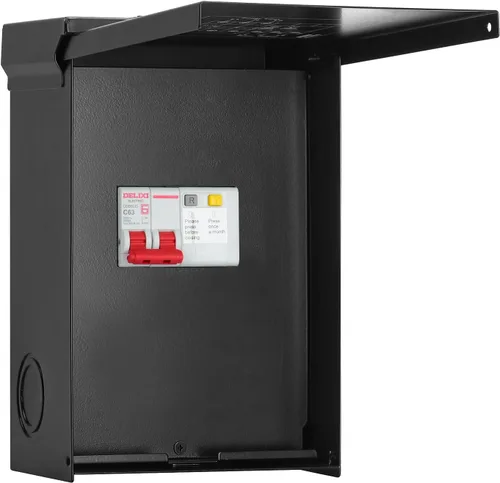 Miniatura 9 de briidea Panel de spa de 50 amperios con disyuntor GFCI de 3 polos y 50 amperios, impermeable IP 65, ideal para spas, jacuzzis, piscinas, hogar