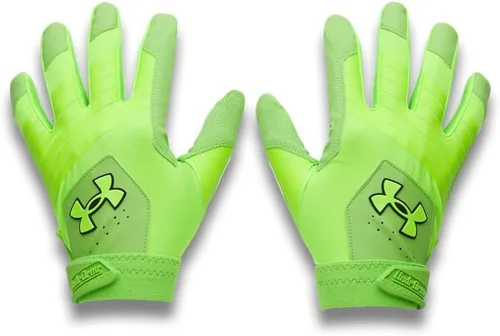 Miniatura 34 de Under Armour Guantes de béisbol Clean Up para hombre (100) blanco / plata metálica / plata metálica