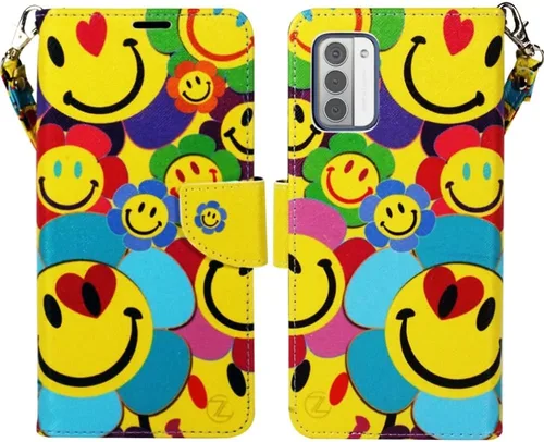 Zase Funda protectora para Nokia G310 5G (2023), diseño lindo de piel sintética de alta calidad, cierre magnético con función atril, ranura para