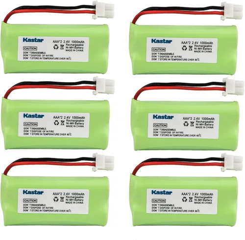 Kastar 6-Pack aaax2 2,4 V 1000 mAh 5264 Ni-MH batería recargable para bt-166342 bt-266342 bt-283342 at & T el51100 el51200 el51250 el52200 el52210
