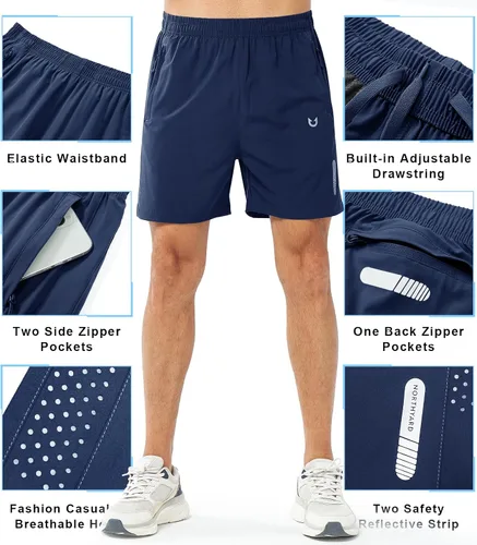 Miniatura 84 de NORTHYARD - Pantalones cortos deportivos para correr para hombres, ligeros, de secado rápido, 7, 5 o 9 pulgadas, para senderismo, deportes, gimnasio