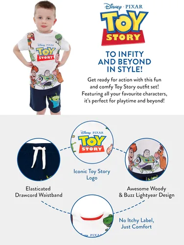 Miniatura 6 de Disney Conjunto de camiseta y pantalones cortos Toy Story para niños