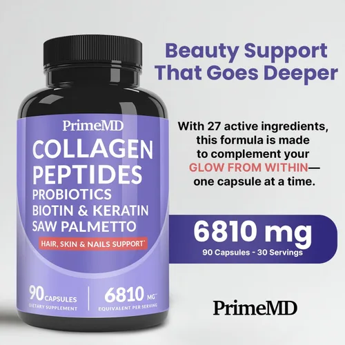 Miniatura 2 de Vitaminas 27 en 1 para la piel y las uñas (6810 mg) con biotina 10000mcg – Suplementos de colágeno para hombres y mujeres – Suplementos de queratina