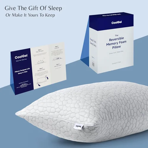 Miniatura 6 de Cool Gel Almohada refrescante para personas que duermen con calor, almohadas de espuma viscoelástica trituradas de tamaño estándar para dormir