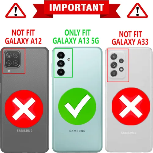 Miniatura 2 de STARSHOP Funda compatible con Samsung Galaxy A13 5G, con protector de pantalla de vidrio templado incluido, protección contra caídas de grado