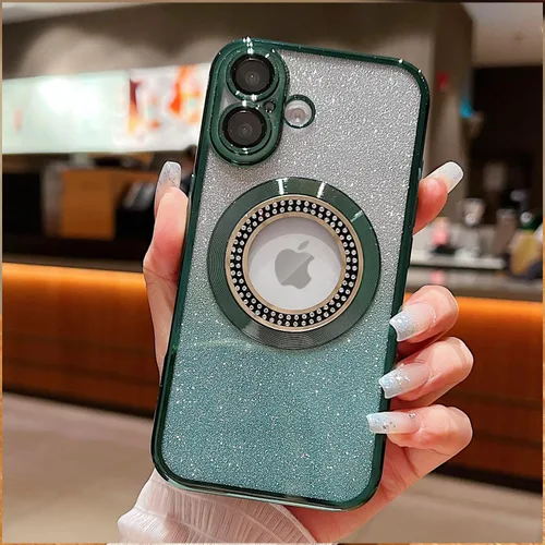 Miniatura 138 de Misscase Funda magnética con purpurina para iPhone 11 compatible con MagSafe, protección completa, delgada, a prueba de golpes, antiarañazos