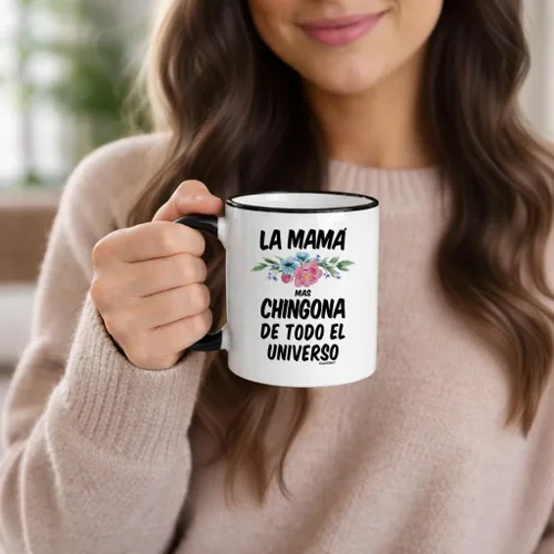 Miniatura 2 de Casitika Taza Chingona. Regalos para mamá mexicana. Taza de café La Mama Mas Chingona De Todo El Universo. Regalos para Mama De Cumpleaños.