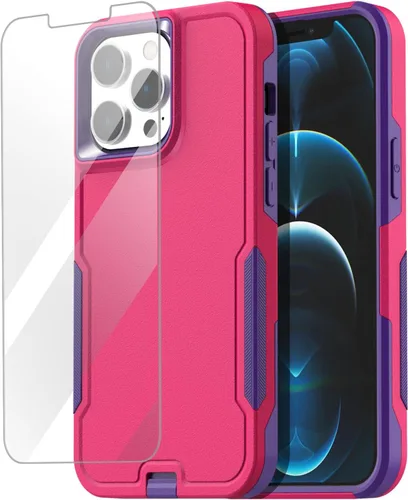 Miniatura 27 de AICase Funda para iPhone 12 Pro Max (6.7"), resistente protección contra caídas, cuerpo completo, a prueba de golpes, a prueba de polvo, protección