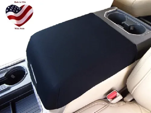Miniatura 2 de Car Console Covers Plus Funda de neopreno para consola de reposabrazos central fabricada en Estados Unidos, diseñada para Ford Raptor 2017-2020