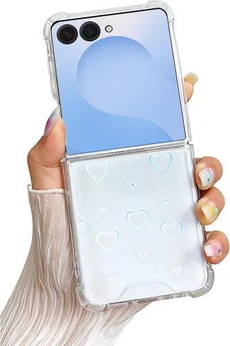 Miniatura 37 de Compatible con Samsung Galaxy Flip 4, funda transparente con flores secas prensadas, para mujeres y niñas, TPU suave a prueba de golpes, funda