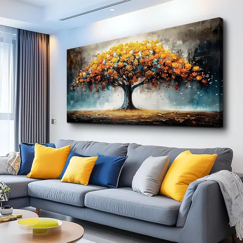 Miniatura 12 de KELIYUAN Arte de pared para sala de estar, lienzo decorativo de pared para dormitorio, oficina, decoración de pared de océano azul, imágenes de olas