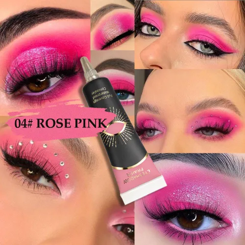 Miniatura 2 de 12ML Rosa sombra de ojos imprimación, base crema para corrector y delineador de ojos (04)