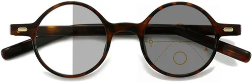 Miniatura 8 de TR90 Gafas de lectura redondas multifocales progresivas para mujer, lentes de sol fotocromáticos de transición para hombre, lectores de enfoque Negro