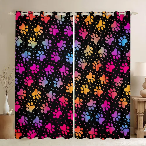 Miniatura 47 de Cortinas opacas de camuflaje con bandera estadounidense, regalo para niños, cortina de ventana de camuflaje verde con rayas negras, estrellas