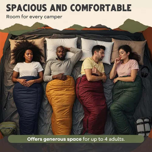 Miniatura 4 de Oaktiv CloudCamp - Tienda de campaña inflable para 6 personas con protección UV, tela Oxford impermeable, tienda de campaña glamping