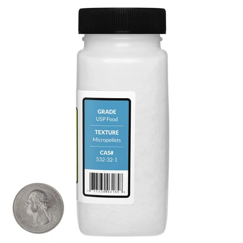 Miniatura 2 de Benzoato de sodio [NaC7H5O2] 99,9% USP Grado Alimenticio Micropellets 8 Oz en 4 Botellas