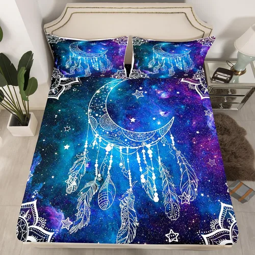 Miniatura 29 de Juego de sábanas bajeras para juegos tamaño individual, juego de ropa de cama con grafiti Lightning Strike para niños, adolescentes, decoración