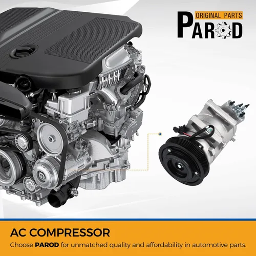 Miniatura 2 de PAROD Compresor de aire acondicionado CO11200C con embrague para Nissan Rogue 2008-2013, Nissan Rogue Select 2014-2015 2.5L L4