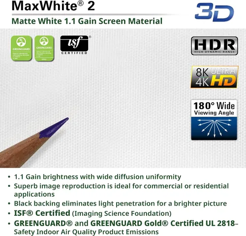 Miniatura 7 de Elite Screens Tripod Series - Pantalla de proyección ajustable, relación de aspecto múltiple, portátil, para uso en interiores y exteriores, serie