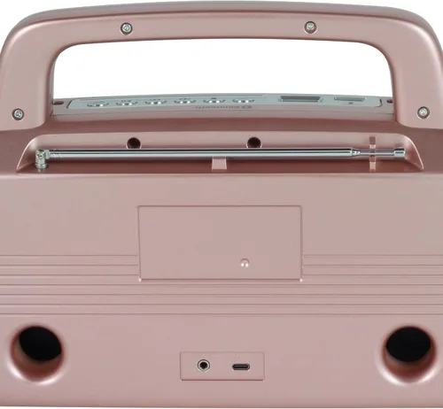 Miniatura 4 de Studebaker SB2006 Altavoz Bluetooth con radio portátil AM/FM Transmisión Bluetooth, batería recargable y alta potencia (negro)