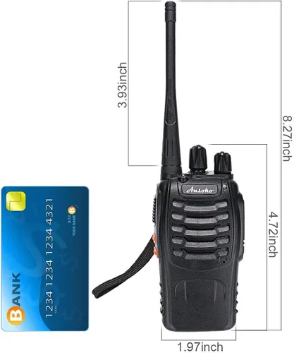 Miniatura 5 de Walkie Talkies - Radios recargables de dos vías de 16 canales UHF de 2 vías para adultos (paquete de 4)