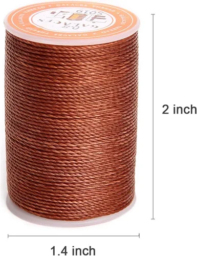 Miniatura 2 de Cordón de poliéster encerado, cuerdas recubiertas de cera, impermeable, hilo redondo recubierto de cera para pulseras trenzadas, accesorios