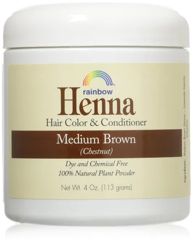 Henna (persa) - Med Brown (castaño), 4 onzas (paquete de 2)
