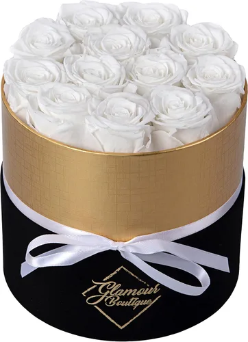 Miniatura 18 de GLAMOUR BOUTIQUE Rosas eternas preservadas en una caja, flores para siempre, rosa para siempre en una caja para esposa o ella, regalo de flores Azul