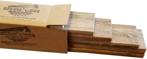 Miniatura 2 de Tablones de madera reciclada rústica desgastada para manualidades, proyectos y decoración (6 tablones de 36 pulgadas de largo)