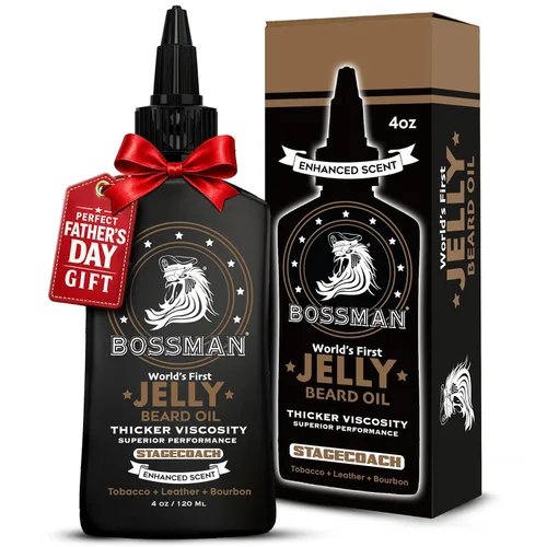 Miniatura 12 de Bossman Aceite en Gel para Barba para Hombres (4 oz, Naked - Sin Fragancia) – Suaviza, Hidrata y Acondiciona con Ingredientes Naturales
